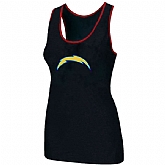 Nike San Diego Charger Ladies Big Logo Tri-Blend Racerback stretch Tank Top Black,baseball caps,new era cap wholesale,wholesale hats