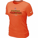 Nike San Francisco 49ers 2012 NFC Conference Champions Trophy Collection Long Orange Women's T-Shirt,baseball caps,new era cap wholesale,wholesale hats