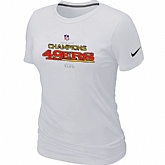 Nike San Francisco 49ers 2012 NFC Conference Champions Trophy Collection Long White Women's T-Shirt,baseball caps,new era cap wholesale,wholesale hats