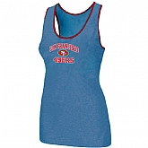Nike San Francisco 49ers Heart x26 Soul Tri-Blend Racerback stretch Tank Top L.Blue,baseball caps,new era cap wholesale,wholesale hats