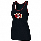 Nike San Francisco 49ers Ladies Big Logo Tri-Blend Racerback stretch Tank Top Black,baseball caps,new era cap wholesale,wholesale hats