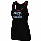 Nike Seattle Seahawks Heart x26 Soul Tri-Blend Racerback stretch Tank Top Black,baseball caps,new era cap wholesale,wholesale hats