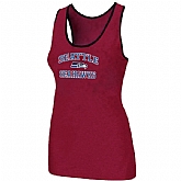 Nike Seattle Seahawks Heart x26 Soul Tri-Blend Racerback stretch Tank Top Red,baseball caps,new era cap wholesale,wholesale hats