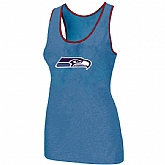 Nike Seattle Seahawks Ladies Big Logo Tri-Blend Racerback stretch Tank Top L.Blue,baseball caps,new era cap wholesale,wholesale hats