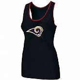 Nike St.Louis Rams Ladies Big Logo Tri-Blend Racerback stretch Tank Top Black,baseball caps,new era cap wholesale,wholesale hats