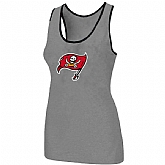 Nike Tampa Bay Buccaneers Ladies Big Logo Tri-Blend Racerback stretch Tank Top L.grey,baseball caps,new era cap wholesale,wholesale hats