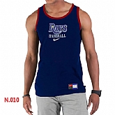 Nike Tampa Bay Rays Home Practice men Tank Top D.Blue,baseball caps,new era cap wholesale,wholesale hats
