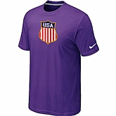 Nike Team USA Hockey Winter Olympics KO Collection Locker Room T-Shirt Purple,baseball caps,new era cap wholesale,wholesale hats