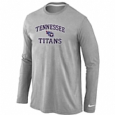 Nike Tennessee Titans Heart & Soul Long Sleeve T-Shirt Gray,baseball caps,new era cap wholesale,wholesale hats