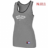 Nike Toronto Blue Jays Tri-Blend Racerback stretch Tank Top L.grey,baseball caps,new era cap wholesale,wholesale hats
