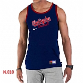 Nike Washington Nationals Home Practice men Tank Top D.Blue,baseball caps,new era cap wholesale,wholesale hats