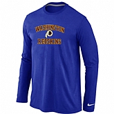 Nike Washington Red Skins Heart & Soul Long Sleeve T-Shirt Blue,baseball caps,new era cap wholesale,wholesale hats