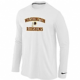 Nike Washington Red Skins Heart & Soul Long Sleeve T-Shirt White,baseball caps,new era cap wholesale,wholesale hats