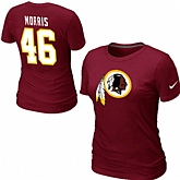 Nike Washington Redskins 46 Alfred Morris Name & Number Women's T-Shirt Red,baseball caps,new era cap wholesale,wholesale hats