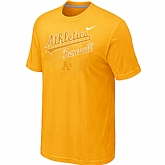 Oakland Athletics 2014 Home Practice T-Shirt - Yellow,baseball caps,new era cap wholesale,wholesale hats