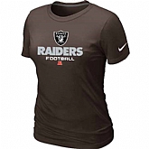 Oakland Raiders Brown Women's Critical Victory T-Shirt,baseball caps,new era cap wholesale,wholesale hats