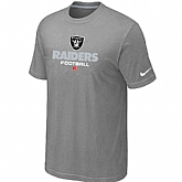 Oakland Raiders Critical Victory light Grey T-Shirt,baseball caps,new era cap wholesale,wholesale hats