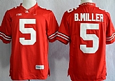 Ohio State Buckeyes #5 Baxton Miller 2013 Red Big 10 Patch Limited Jerseys,baseball caps,new era cap wholesale,wholesale hats