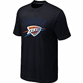 Oklahoma City Thunder Big & Tall Primary Logo Black T-Shirt,baseball caps,new era cap wholesale,wholesale hats