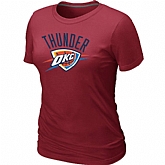 Oklahoma City Thunder Big & Tall Primary Logo Red Women's T-Shirt,baseball caps,new era cap wholesale,wholesale hats