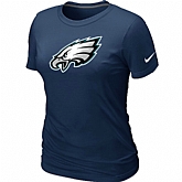 Philadelphia Eagles D.Blue Women's Logo T-Shirt,baseball caps,new era cap wholesale,wholesale hats