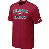 Philadelphia Eagles Heart & Soul Red T-Shirt,baseball caps,new era cap wholesale,wholesale hats