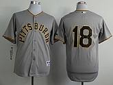Pittsburgh Pirates #18 Neil Walker Throwback 1953 Gray Jerseys,baseball caps,new era cap wholesale,wholesale hats