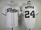 Pittsburgh Pirates #24  Maybin 2014 White Jerseys,baseball caps,new era cap wholesale,wholesale hats