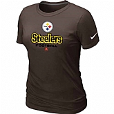 Pittsburgh Steelers Brown Women's Critical Victory T-Shirt,baseball caps,new era cap wholesale,wholesale hats