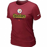 Pittsburgh Steelers Red Women's Critical Victory T-Shirt,baseball caps,new era cap wholesale,wholesale hats