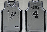 San Antonio Spurs #4 Danny Green Revolution 30 Swingman Gray Jerseys,baseball caps,new era cap wholesale,wholesale hats