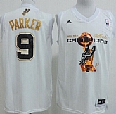San Antonio Spurs #9 Tony Parker Revolution 30 Swingman 2014 Champions White Jerseys,baseball caps,new era cap wholesale,wholesale hats