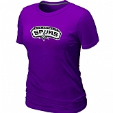 San Antonio Spurs Big & Tall Primary Logo Purple Women's T-Shirt,baseball caps,new era cap wholesale,wholesale hats