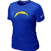 San Diego Charger Blue Women's Logo T-Shirt,baseball caps,new era cap wholesale,wholesale hats