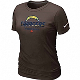 San Diego Charger Brown Women's Critical Victory T-Shirt,baseball caps,new era cap wholesale,wholesale hats