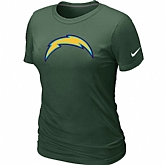 San Diego Charger D.Green Women's Logo T-Shirt,baseball caps,new era cap wholesale,wholesale hats