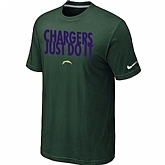 San Diego Charger Just Do It D.Green T-Shirt,baseball caps,new era cap wholesale,wholesale hats