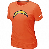 San Diego Charger Orange Women's Logo T-Shirt,baseball caps,new era cap wholesale,wholesale hats