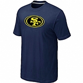 San Francisco 49ers Neon Logo Charcoal D.Blue T-shirt,baseball caps,new era cap wholesale,wholesale hats