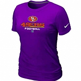 San Francisco 49ers Purple Women's Critical Victory T-Shirt,baseball caps,new era cap wholesale,wholesale hats