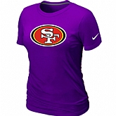 San Francisco 49ers Purple Women's Logo T-Shirt,baseball caps,new era cap wholesale,wholesale hats