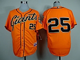 San Francisco Giants #25 Barry Bonds Orange Throwback Jerseys,baseball caps,new era cap wholesale,wholesale hats