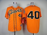 San Francisco Giants #40 Bumgarner 2014 Orange Jerseys,baseball caps,new era cap wholesale,wholesale hats