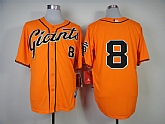 San Francisco Giants #8 Hunter Pence 2014 Orange Jerseys,baseball caps,new era cap wholesale,wholesale hats