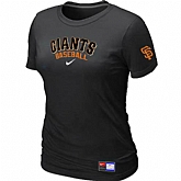 San Francisco Giants Nike Women's Black Short Sleeve Practice T-Shirt,baseball caps,new era cap wholesale,wholesale hats