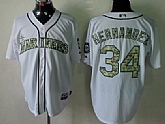 Seattle Mariners #34 Felix Hernandez White 2013 USMC Home Cool Base Jerseys,baseball caps,new era cap wholesale,wholesale hats