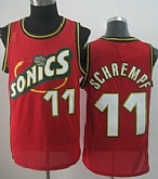 Seattle Supersonics #11 Detlef Schrempf 1995-96 Red Throwback Swingman Jerseys,baseball caps,new era cap wholesale,wholesale hats