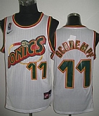 Seattle Supersonics #11 Detlef Schrempf 1995-96 White Swingman Jerseys,baseball caps,new era cap wholesale,wholesale hats