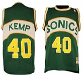 Seattle Supersonics #40 Shawn Kemp 1994-95 Green Throwback Swingman Jerseys,baseball caps,new era cap wholesale,wholesale hats