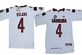 South Carolina Gamecocks #4 Shaq Roland 2013 White Jerseys,baseball caps,new era cap wholesale,wholesale hats